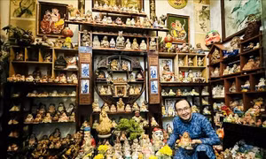 Nét đẹp văn hóa qua bộ sưu tập ông Địa của 'ông đồ' Nguyễn Hiếu Tín
