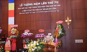 Đại lễ tưởng niệm Đức vua - Phật hoàng Trần Nhân Tông tại TP Hồ Chí Minh 