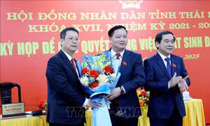 Ông Nguyễn Mạnh Hùng được bầu giữ chức Chủ tịch UBND tỉnh Thái Bình