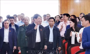 Chủ tịch nước Lương Cường tiếp xúc cử tri huyện Thường Xuân, Thanh Hóa