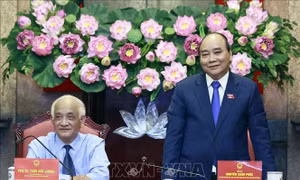 Chủ tịch nước gặp mặt Đoàn đại biểu Hội Khoa học lịch sử Việt Nam