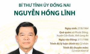 Bí thư Tỉnh ủy Đồng Nai Nguyễn Hồng Lĩnh