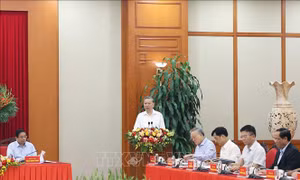 Tổng Bí thư Tô Lâm làm việc với Tiểu ban Kinh tế - Xã hội Đại hội XIV của Đảng