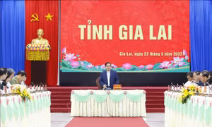 Thủ tướng Phạm Minh Chính làm việc với Ban Thường vụ Tỉnh ủy Gia Lai