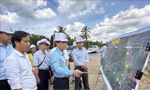 Kiểm tra thi công cao tốc Châu Đốc - Cần Thơ - Sóc Trăng