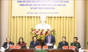 Công bố Lệnh của Chủ tịch nước về 11 luật, bộ luật vừa được Quốc hội thông qua 