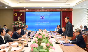 Bí thư Thành ủy Hà Nội làm việc với các đơn vị về triển khai dự án tuyến đường Vành đai 2,5.