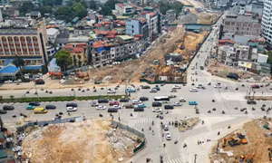 Hà Nội điều chỉnh giao thông nút La Thành - Nguyễn Chí Thanh thi công metro.