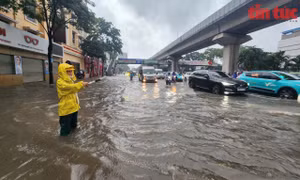 Hơn 80 điểm trên địa bàn TP Hà Nội bị ngập úng trong cơn bão số 10.