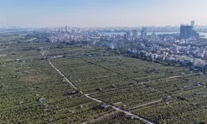 Hiện trạng đại lộ cảnh quan sông Hồng dài 92km, thuộc địa giới 16 xã, phường ở Hà Nội.