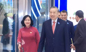 Tổng Bí thư Tô Lâm đến dự, chỉ đạo Đại hội Đại biểu Đảng bộ TP Hà Nội lần thứ XVIII.