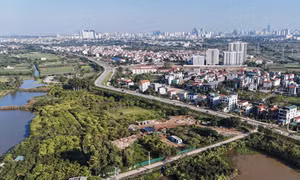 Hiện trạng Trục Đại lộ cảnh quan sông Hồng.