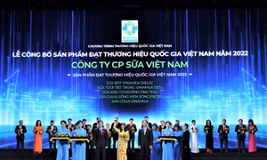 Vinamilk tiếp tục được vinh danh Thương hiệu Quốc gia 2022-2024