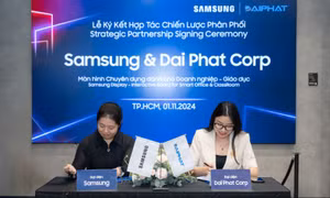 Samsung và Đại Phát ký kết hợp tác chiến lược đưa giải pháp màn hình tương tác WAD Series vào lĩnh vực giáo dục