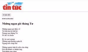 Một trường hợp đạo thơ trắng trợn