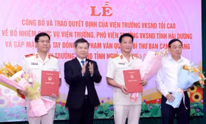 Bổ nhiệm Viện trưởng và Phó Viện trưởng Viện Kiểm sát nhân dân tỉnh Hải Dương