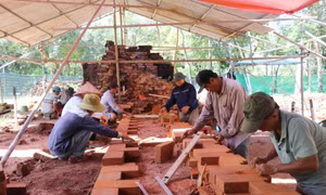 Những phát hiện mới trong quá trình khai quật tại Khu đền tháp Mỹ Sơn