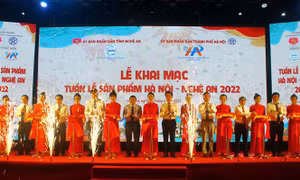 'Tuần lễ sản phẩm Hà Nội-Nghệ An 2022': Mang 'sản vật' Thủ đô tới phục vụ nhân dân xứ Nghệ