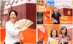 Giới trẻ rần rần check-in Photobooth SHB mừng Quốc khánh