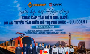 Tập đoàn xe lửa hàng đầu Trung Quốc ký kết cùng Sun Group phát triển tàu điện đô thị LRT Phú Quốc