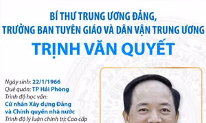 Trưởng Ban Tuyên giáo và Dân vận Trung ương Trịnh Văn Quyết