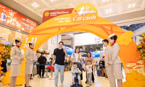Những hình ảnh chuyến bay đầu tiên của hãng hàng không Sun PhuQuoc Airways