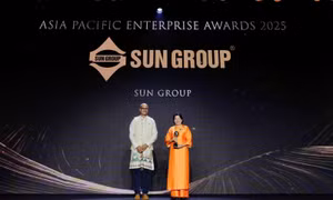 Sun Group nhận giải thưởng 'Thương hiệu truyền cảm hứng châu Á 2025' do APEA trao tặng