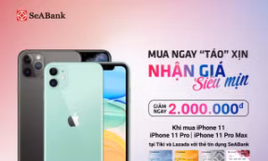 Mua Iphone với giá ưu đãi trên Tiki, Lazada bằng thẻ SeABank