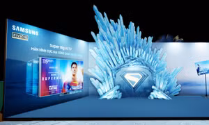 Samsung AI TV cực đại 98-100-115 inch hợp tác cùng DC Studios quảng bá 'bom tấn' Superman