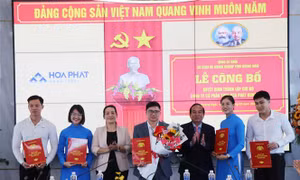 Thành lập Chi bộ Đảng Công ty Cổ phần thép Hòa Phát Dung Quất