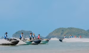 Hậu trường show Jetski bắn pháo hoa hoành tráng nhất tại Cát Bà sắp tới