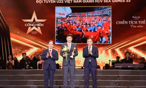 Giải Thể thao Cống hiến: Chiến tích thể thao của năm vinh danh Đội tuyển Bóng đá U22 Việt Nam