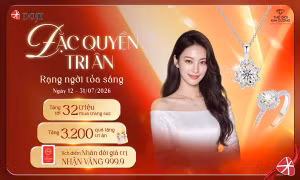 Khách hàng được tri ân tới 32 triệu khi mua sắm trang sức tại DOJI và TGKC trong tháng 7