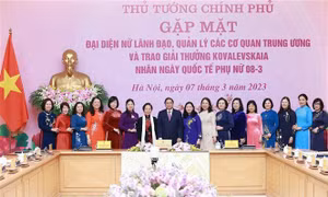 Thủ tướng: Tạo môi trường, điều kiện để phát huy vai trò của phụ nữ Việt Nam