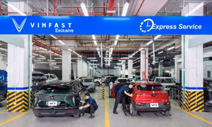 400 xưởng dịch vụ, 150.000 cổng sạc của VinFast xóa băn khoăn 'xe điện có đi được xa'