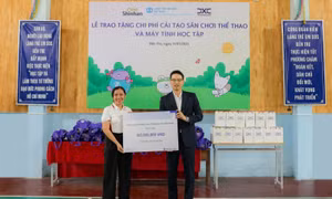 Cải tạo sân chơi thể thao cho Làng trẻ em SOS Bến Tre, hỗ trợ trẻ em phát triển toàn diện