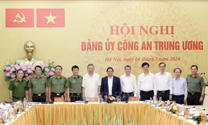 Chủ tịch nước Tô Lâm và Thủ tướng Phạm Minh Chính dự Hội nghị Đảng ủy Công an Trung ương