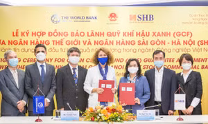 SHB và World Bank ký hợp đồng bảo lãnh Quỹ Khí hậu Xanh (GCF) 