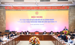 Lãnh đạo Hà Nội đối thoại, tháo gỡ khó khăn cho doanh nghiệp trong bối cảnh dịch COVID-19