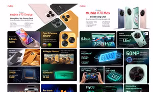 Giới thiệu bộ đôi nubia V70 Design & nubia V70 Max 
