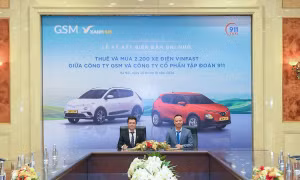 Một doanh nghiệp Việt đem 10% tổng tài sản thuê, mua 2.200 ô tô điện VinFast