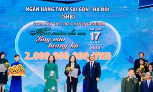 SHB ủng hộ 2 tỷ đồng góp phần mang 'mùa xuân cho em' dịp Tết Giáp Thìn