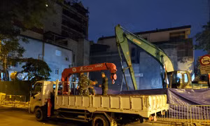 Quả bom phá nặng 340kg tại phố Cửa Bắc đã được hủy nổ an toàn