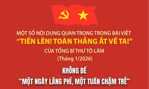 Không để 'một ngày lãng phí, một tuần chậm trễ'