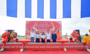 Vinhomes Golden Avenue động thổ tổ hợp chăm sóc sức khỏe tắm khoáng - vui chơi giải trí và ẩm thực lớn nhất miền Bắc