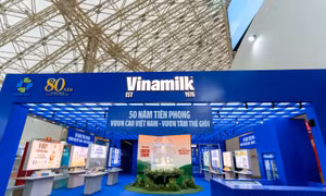 Gian hàng của Vinamilk tạo dấu ấn nổi bật tại Triển lãm Thành tựu Đất nước