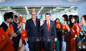 Thủ tướng Lê Minh Hưng tới Ấn Độ tham dự Hội nghị thượng đỉnh BRICS