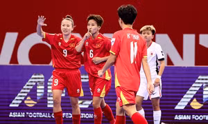 Đánh bại Hồng Kông 5 - 3, tuyển futsal nữ Việt Nam giành ngôi đầu bảng