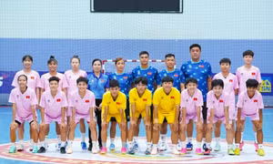 Tuyển futsal nữ Việt Nam đấu giao hữu với đội hạng 8 thế giới