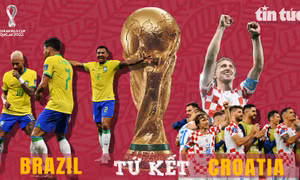 Tứ kết World Cup 2022 giữa Brazil - Croatia: Selecao quyết phá ‘dớp’ các đội bóng châu Âu